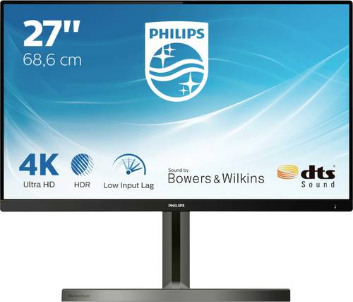 Philips 278M1R LCD-Monitor 68.6cm (27 Zoll) EEK B (A+++ - D) 3840 x 2160 Pixel UHD 2160p (4K) 4 ms K