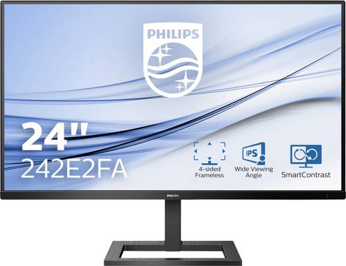 Philips 242E2FA LCD-Monitor 61cm (24 Zoll) EEK A (A+++ - D) 1920 x 1080 Pixel Full HD 4 ms Kopfhöre