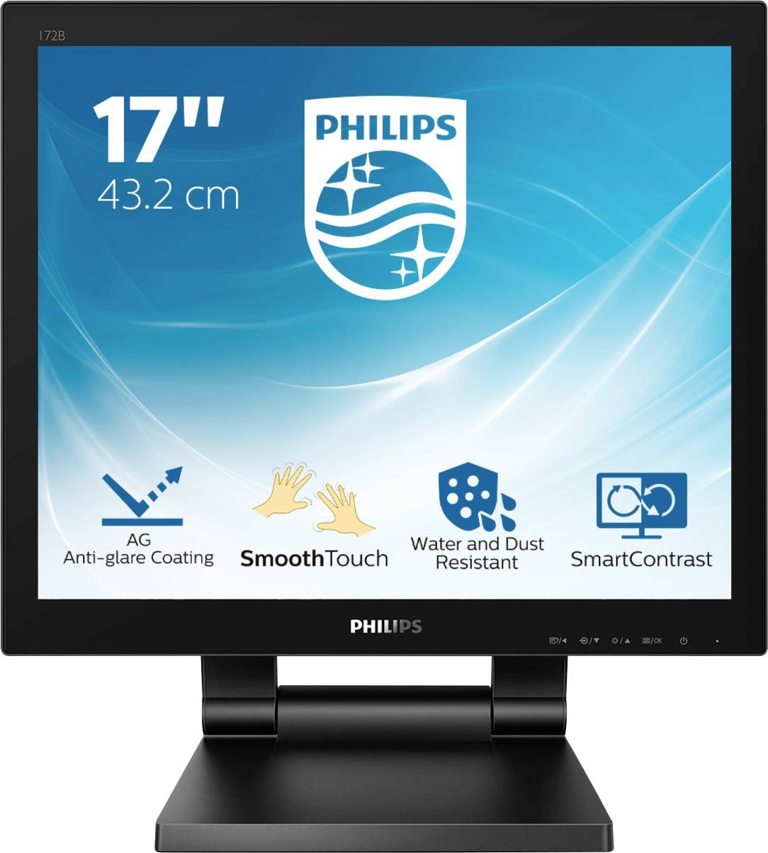 Philips Monitore 172B9TL LCD-Monitor EEK D (A - G) 43.2 cm (17 Zoll) 1280 x 1024 Pixel 5:4 1 ms Kopfhörer-Buchse, Audio-Line-in TN LED