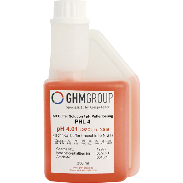 Greisinger PHL-4 Reagenz pH-Wert 250 ml
