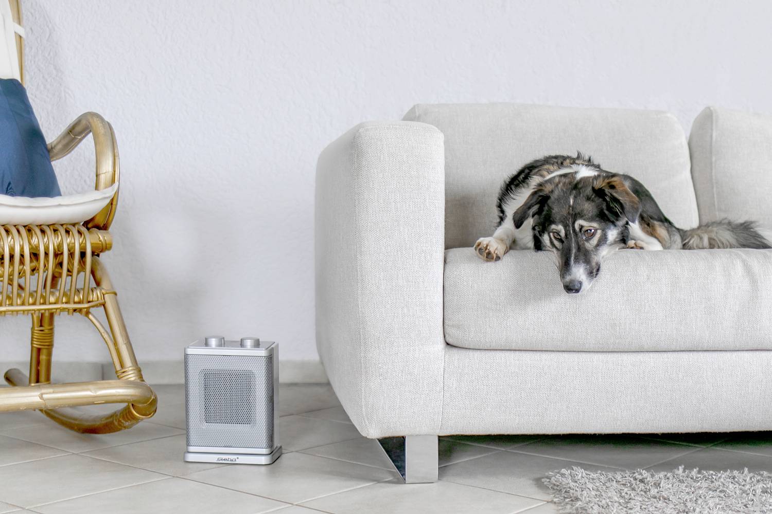 Steba 392400 Keramik-Heizlüfter KH 4 30 m² Weiß-Silber