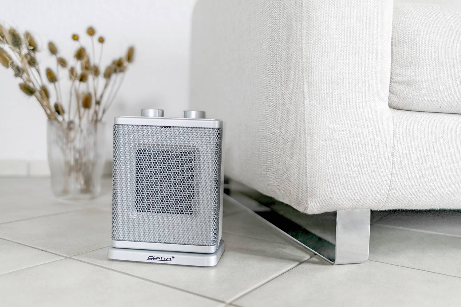 Steba 392400 Keramik-Heizlüfter KH 4 30 m² Weiß-Silber