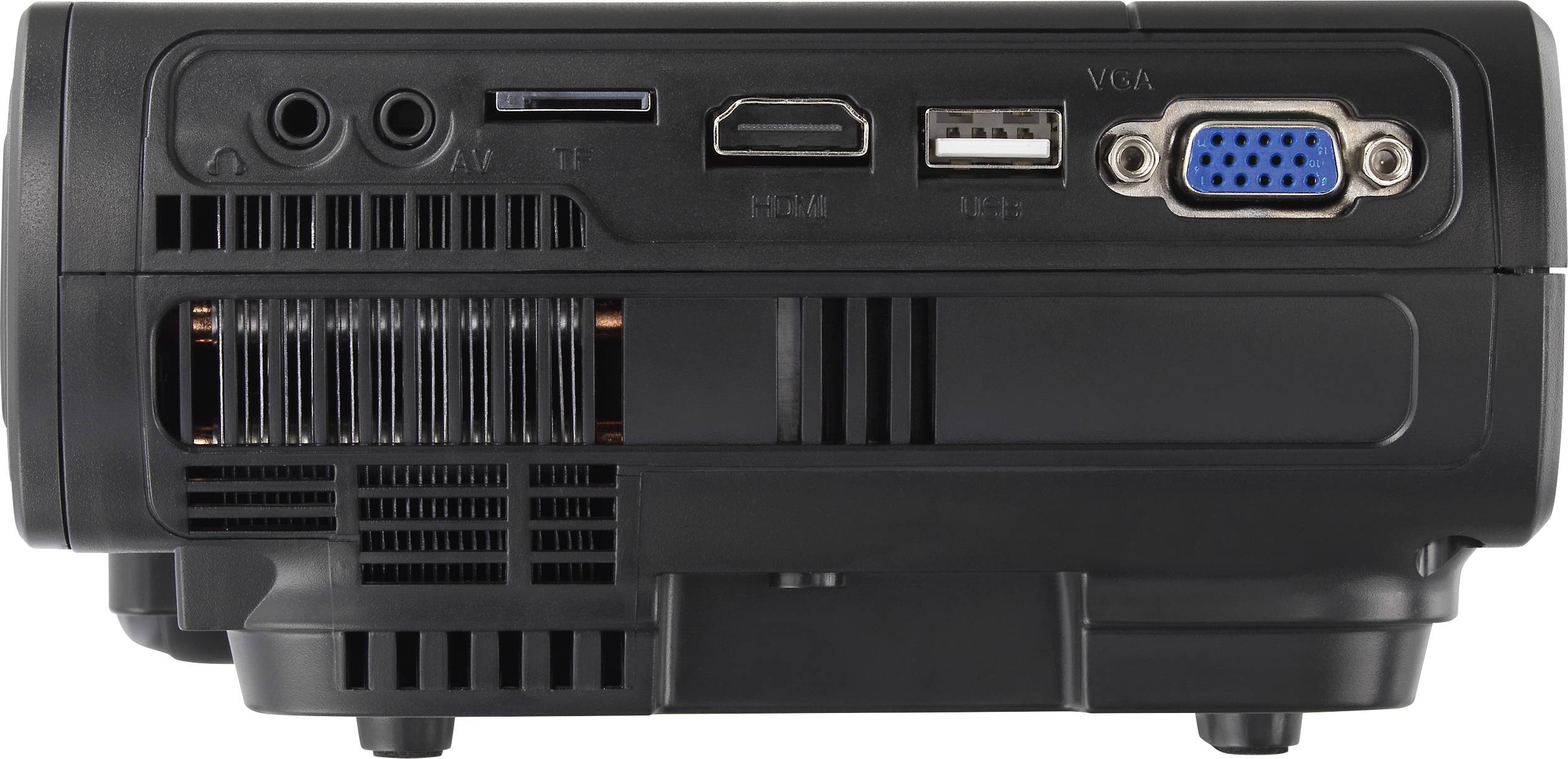 Renkforce Beamer RF-PJ-300 LCD 3200 lm 800 x 480 WXGA Mini Beamer, VGA Eingang, mit Fernbedienung, Integrierter Lautsprecher