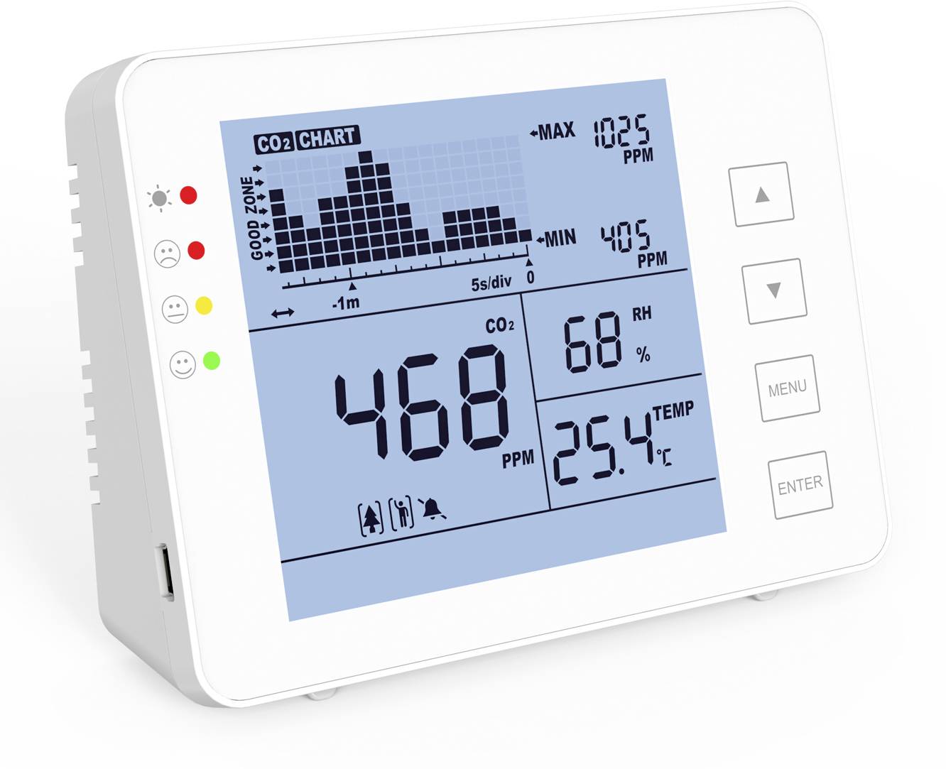 SA 1200P Kohlendioxid-Messgerät  mit Datenloggerfunktion
