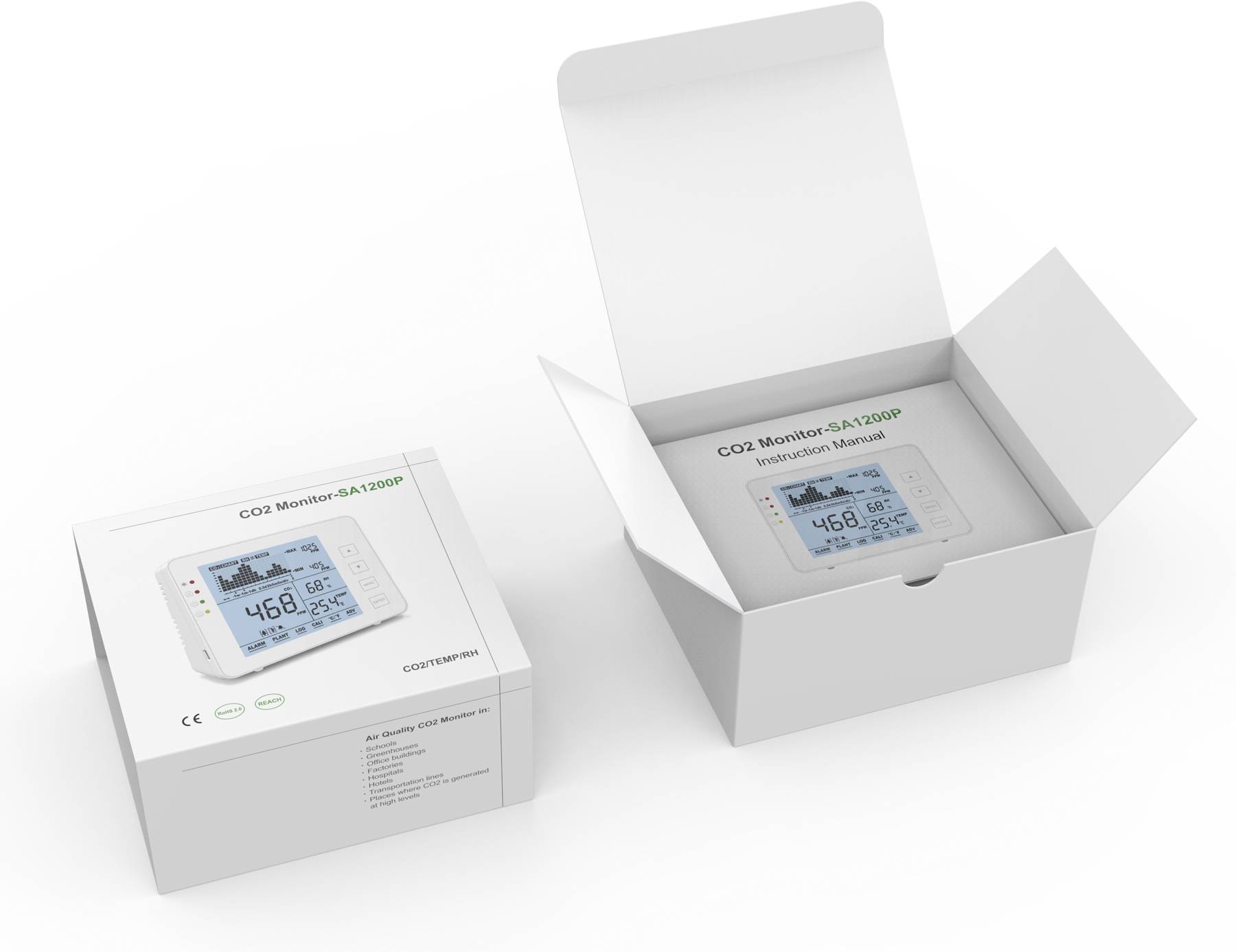 SA 1200P Kohlendioxid-Messgerät  mit Datenloggerfunktion