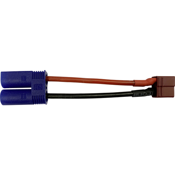 Reely Câble adaptateur [1x EC5 mâle - 1x T-femelle] 10.00 cm RE-6903774