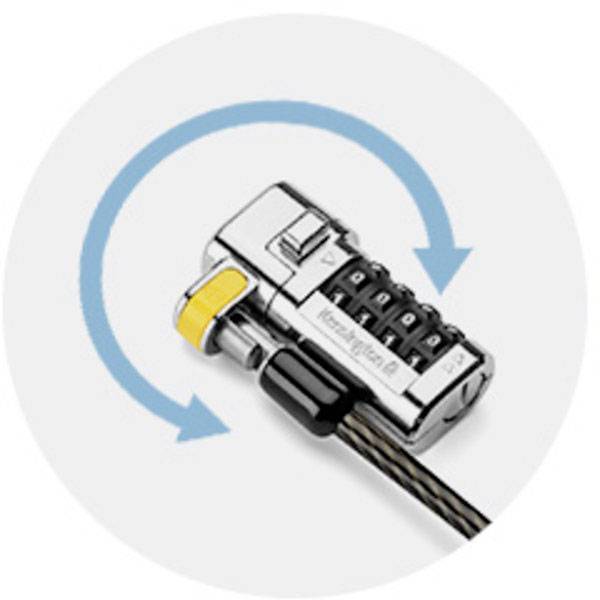 Kensington Laptop Schloss ClickSafe® Universal 3-in-1 Zahlenschloss