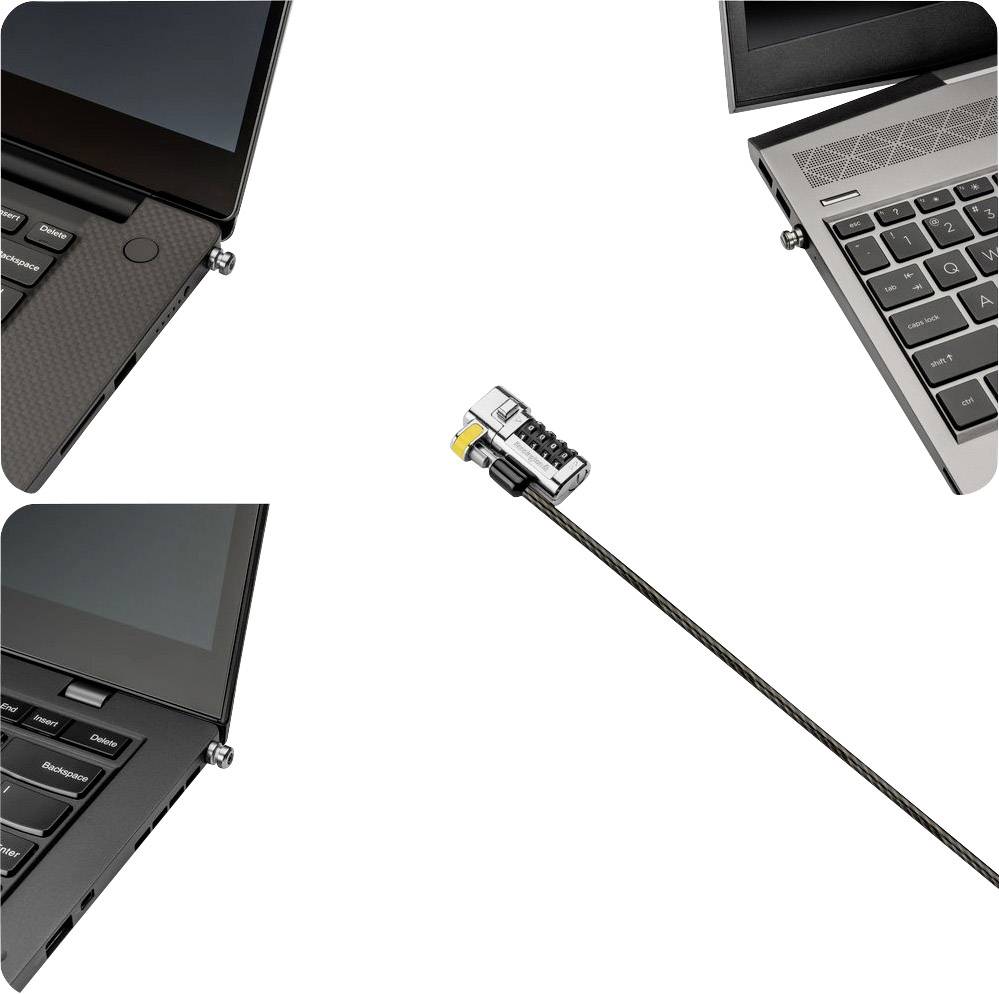 Kensington Laptop Schloss ClickSafe® Universal 3-in-1 Zahlenschloss