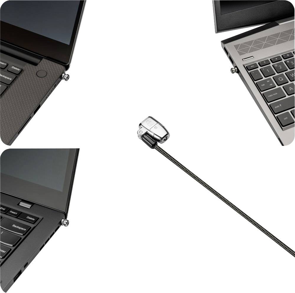 Kensington Laptop Schloss ClickSafe 2.0 - Universal Keyed Schlüsselschloss inkl. 2 Schlüssel