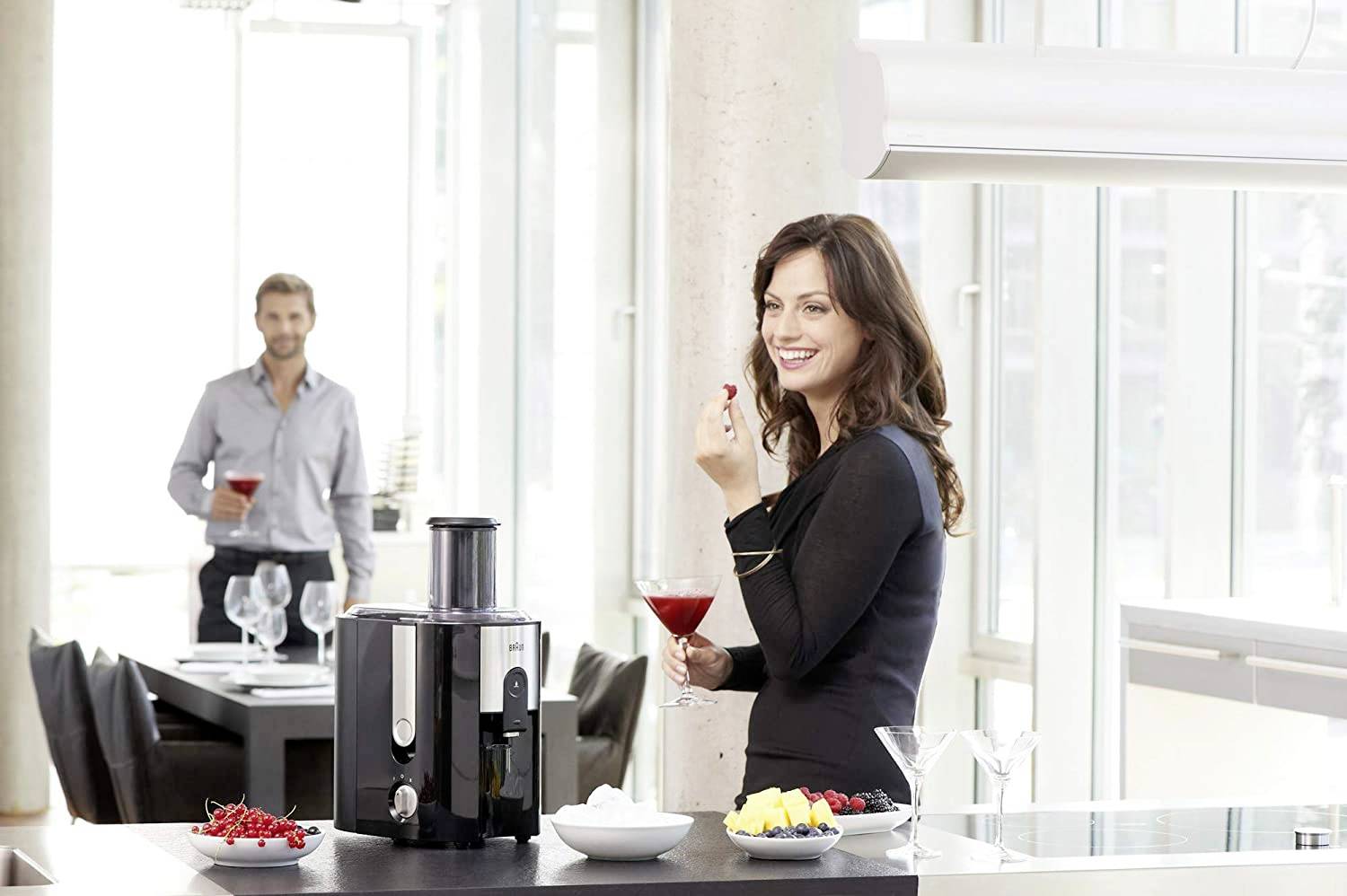 Braun Entsafter Multiquick 5 J500 BK 900 W Edelstahl, Schwarz mit Entsafter