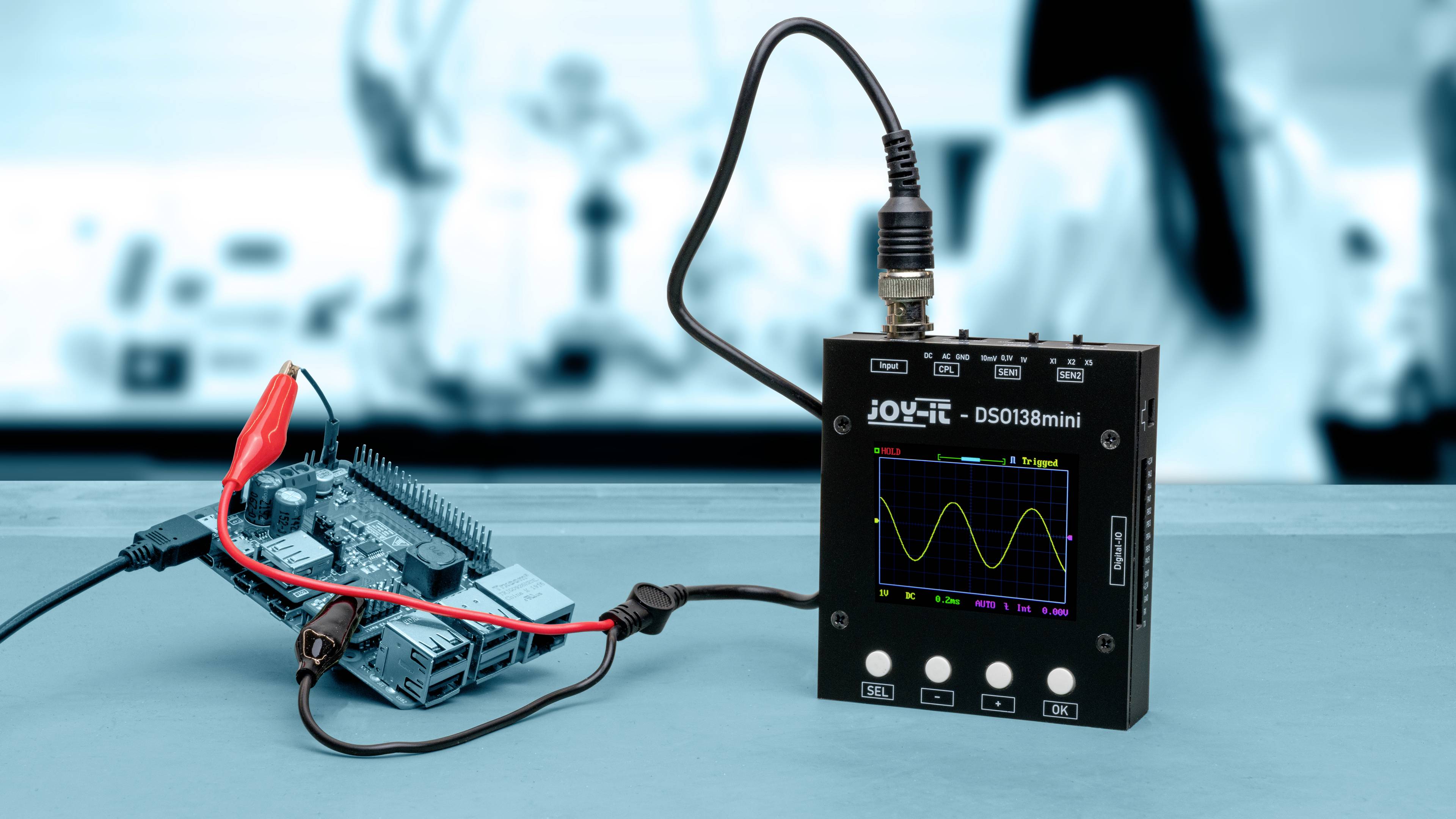 Joy-it Digital-Oszilloskop 200kHz 1-Kanal 1 MSa/s 1 kpts 12 Bit 1St.