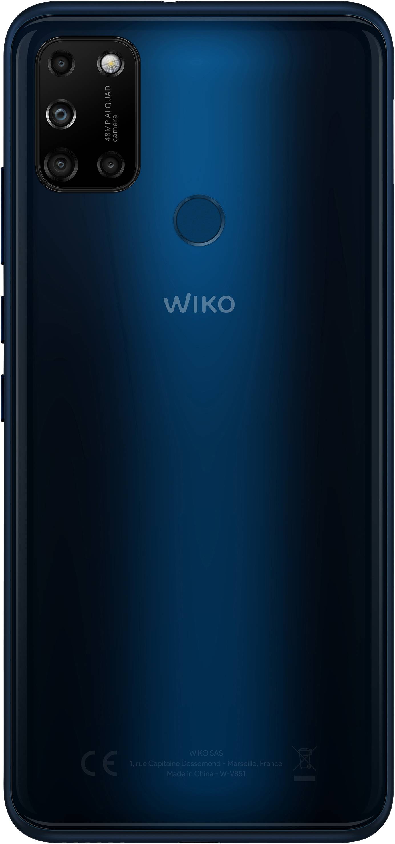 WIKO View 5 Smartphone 64 GB 16.6 cm (6.55 Zoll) Midnight Blau Android™ 10 Dual-SIM