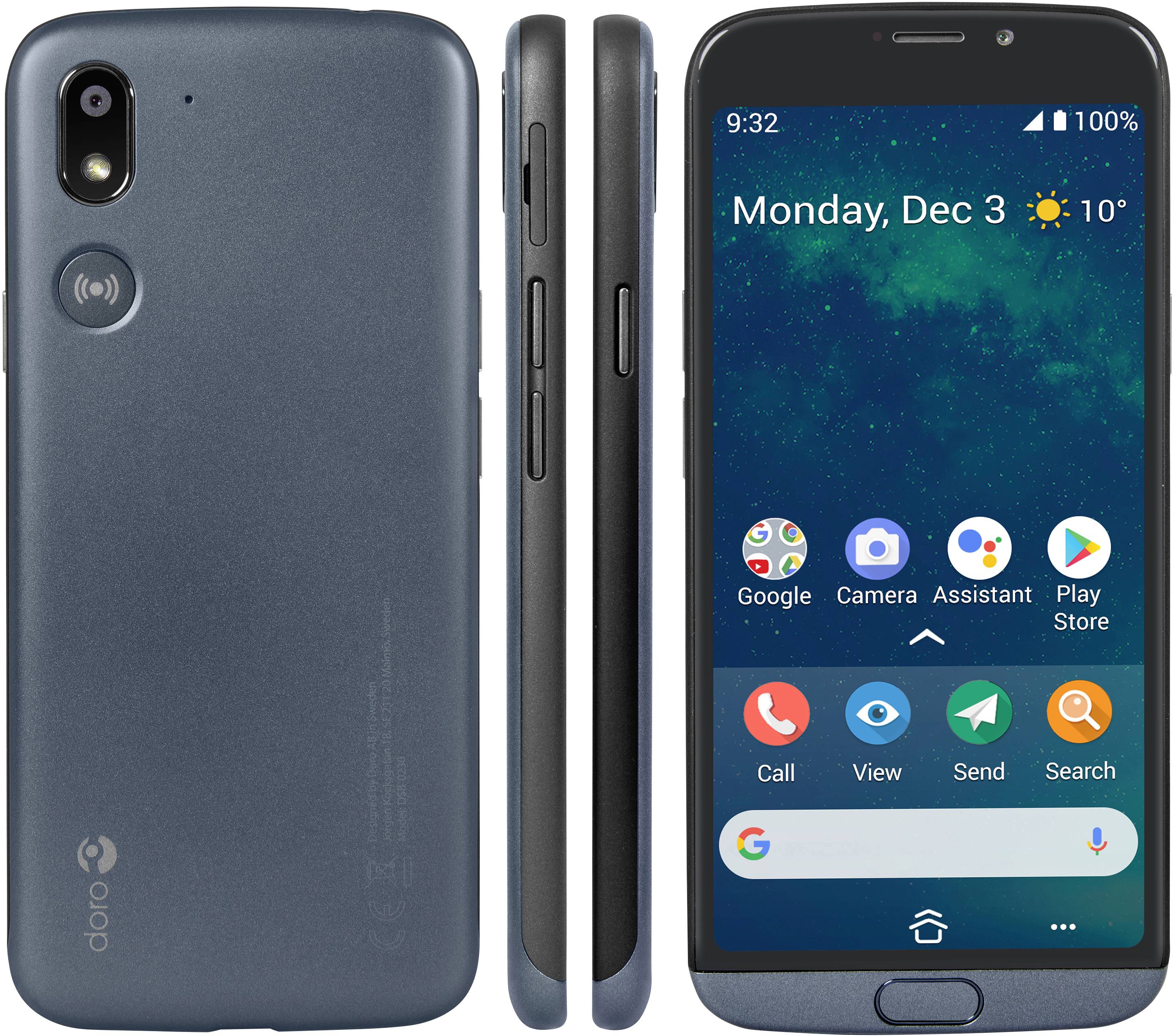 Doro 8050 Senioren-Smartphone 16GB 13.8cm (5.45 Zoll) Graphit Android™ 9.0