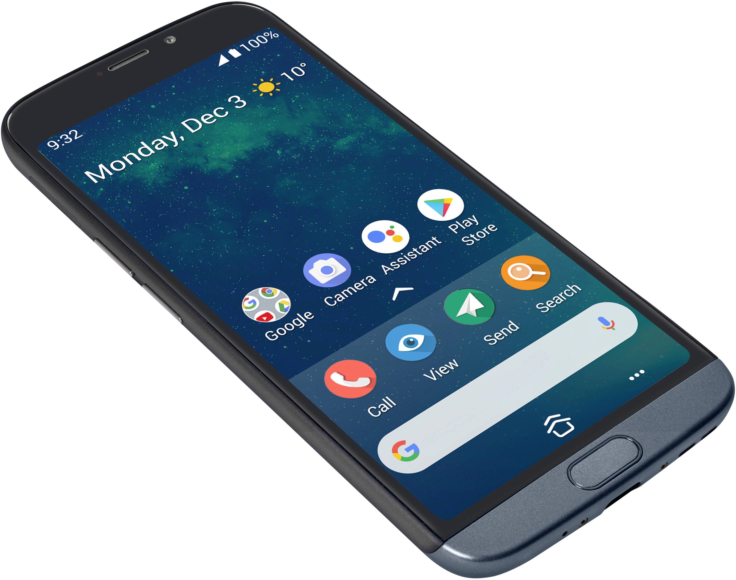 Doro 8050 Senioren-Smartphone 16GB 13.8cm (5.45 Zoll) Graphit Android™ 9.0