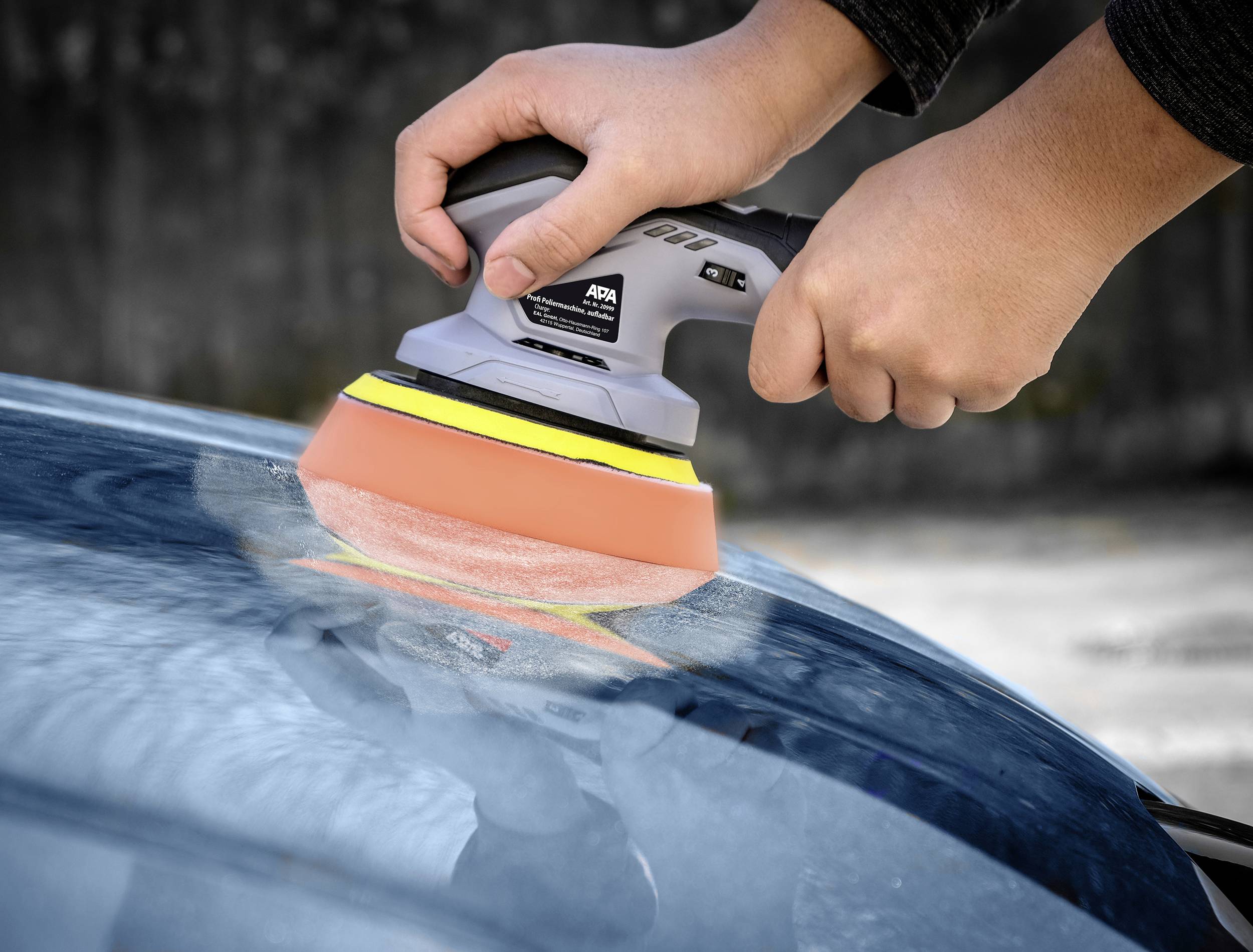 APA 20999 Akku Exzenterpoliermaschine 60W 2500 - 5000 U/min