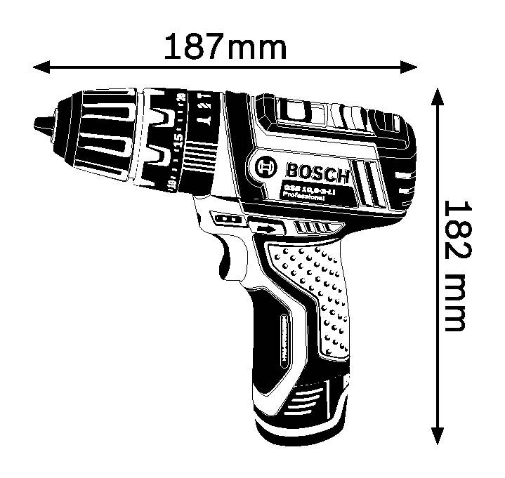 Bosch Professional GSB 12V-15 -Akku-Schlagbohrmaschine inkl. 2. Akku
