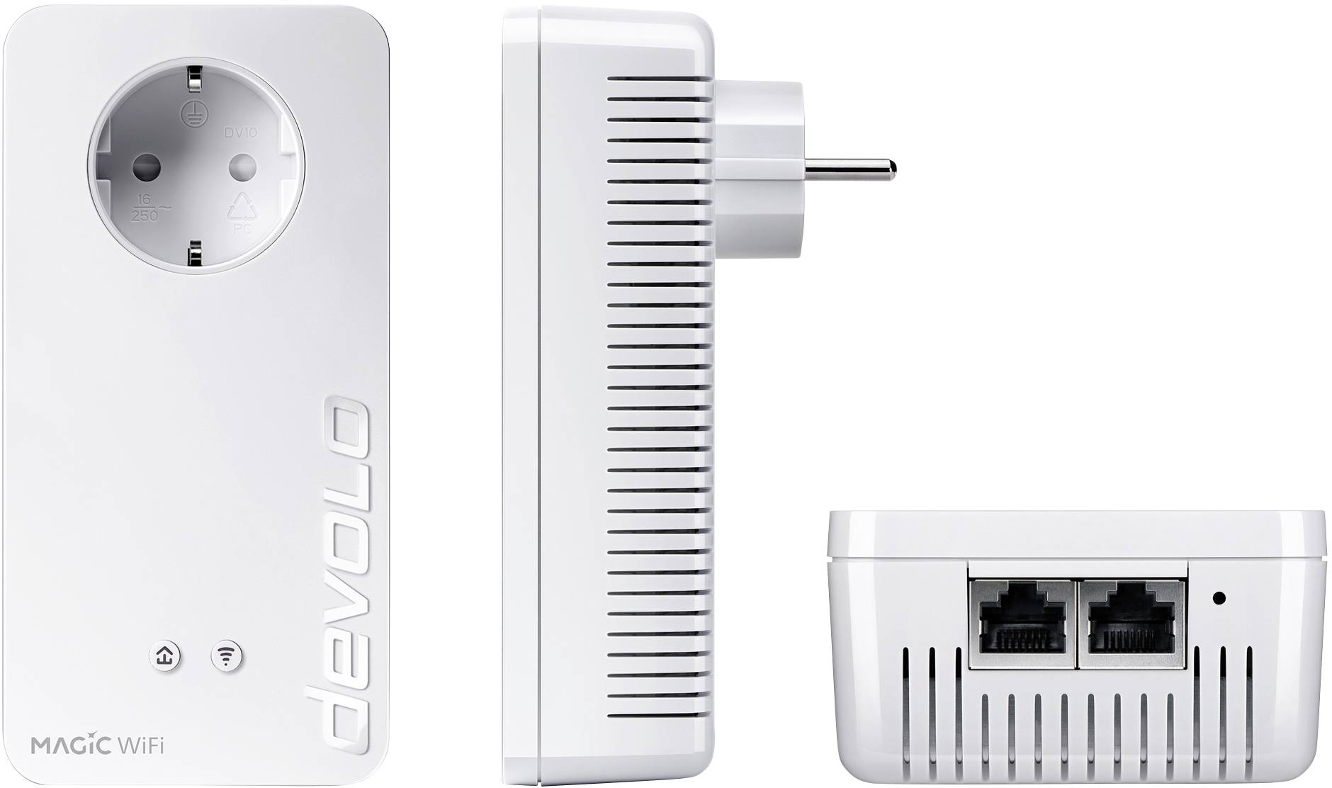 Devolo Magic 2 WiFi triple Streaming Kit Powerline WLAN Network Kit 8728 DE Powerline, WLAN 2400 MB
