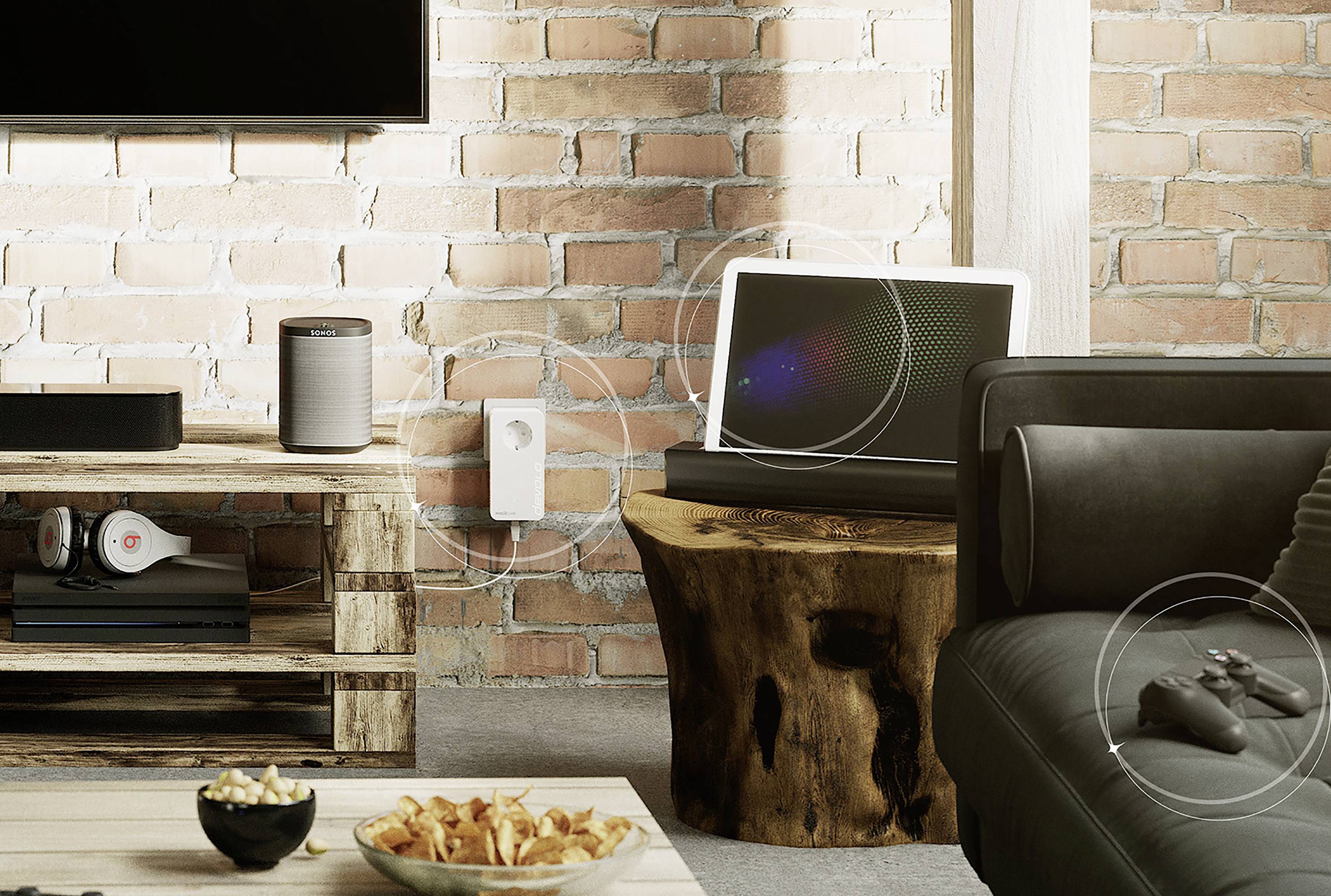 Devolo Magic 1 WiFi mini Multimedia Power Kit Powerline Network Kit 8729 DE Powerline 1200MBit/s