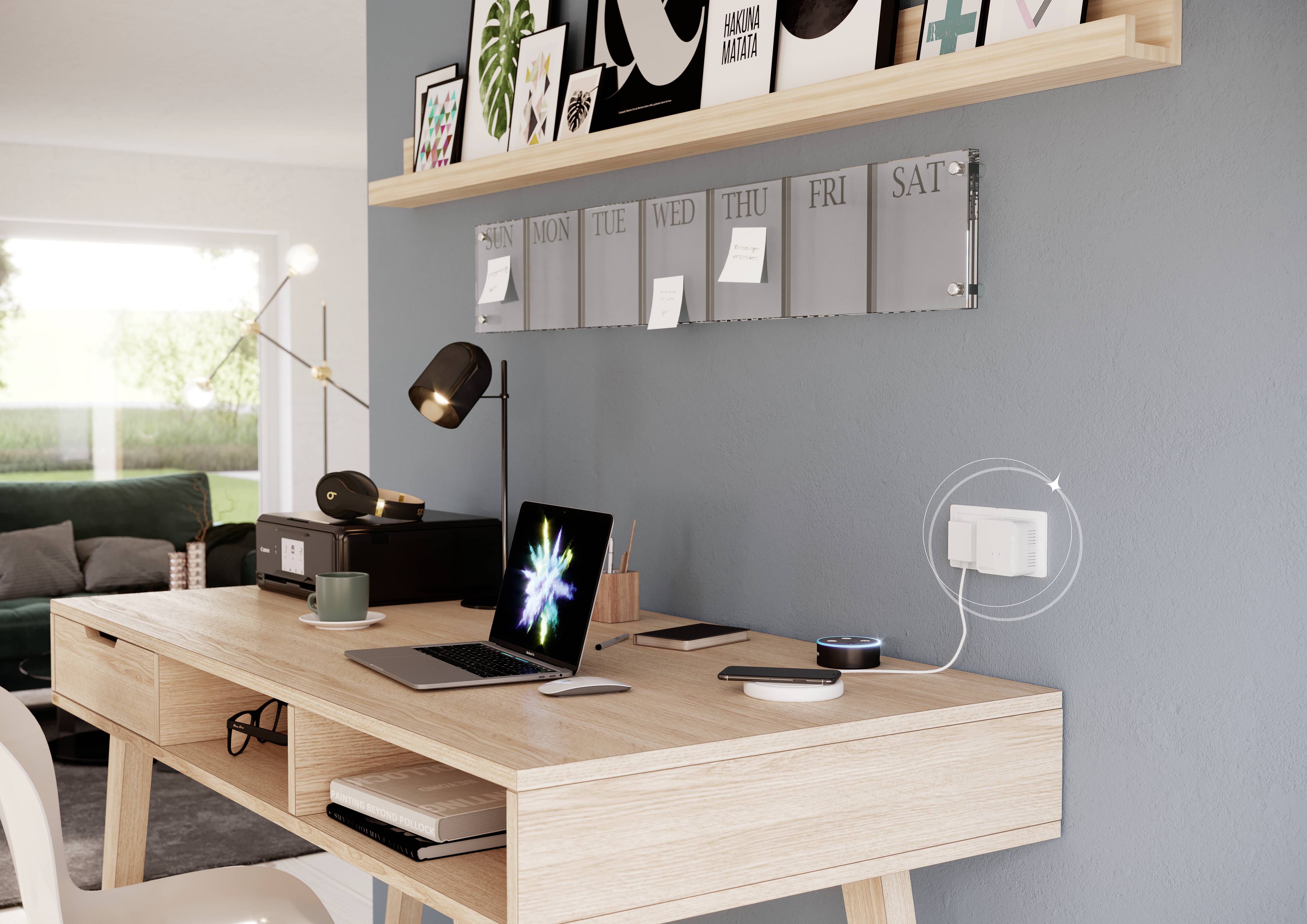 Devolo Magic 1 WiFi mini Multimedia Power Kit Powerline Network Kit 8729 DE Powerline 1200MBit/s