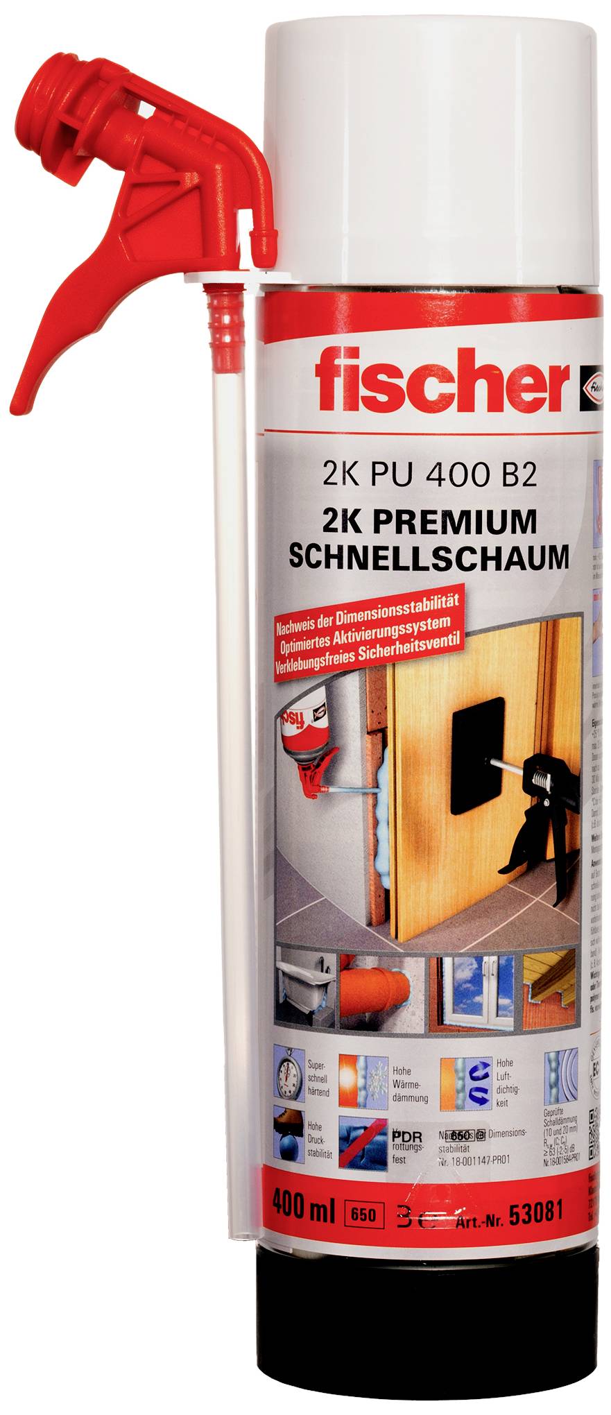 Fischer PU 400 Plus Montageschaum 053081 400ml