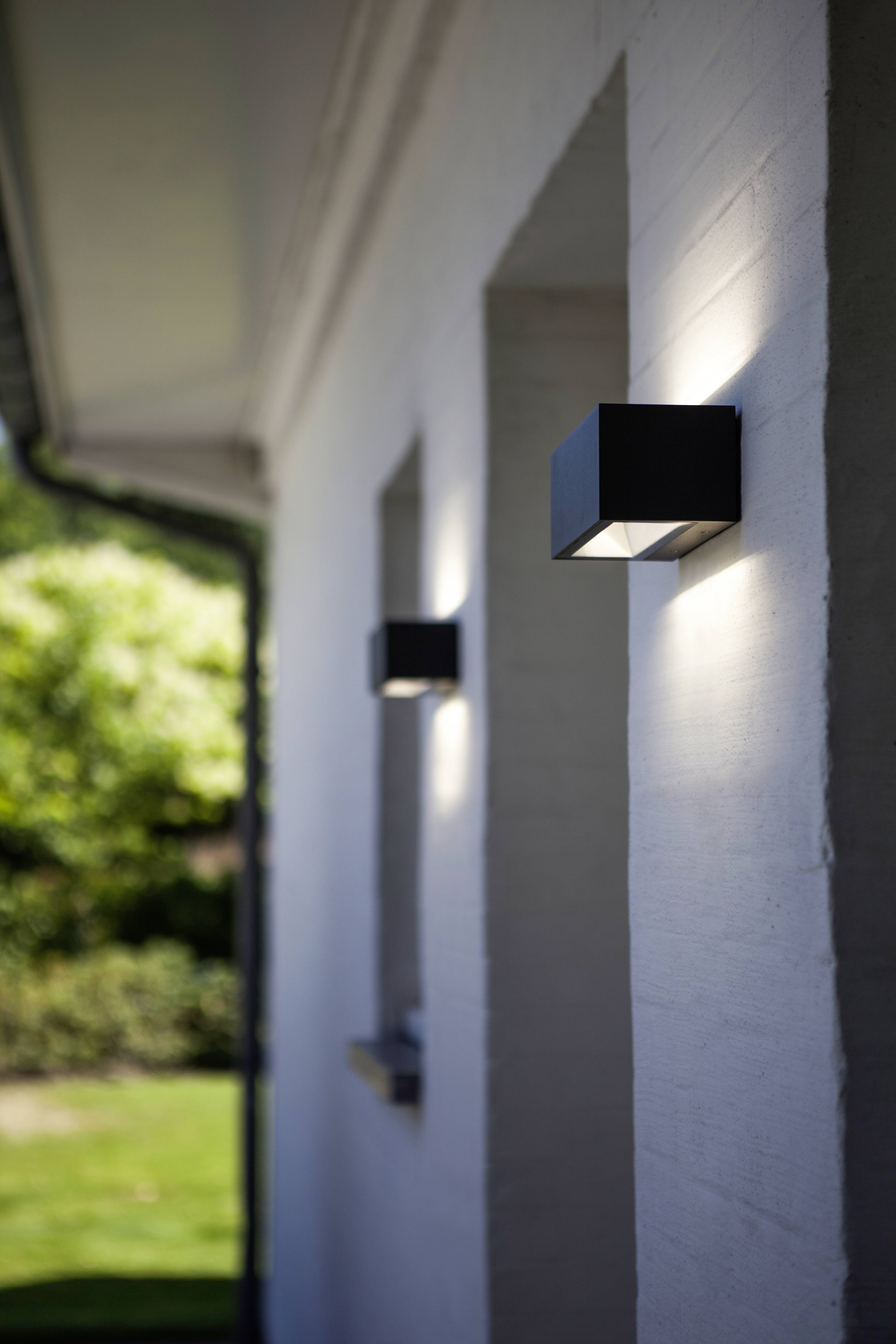 Lutec GEMINI 5189112118 LED-Außenwandleuchte 20 W Anthrazit