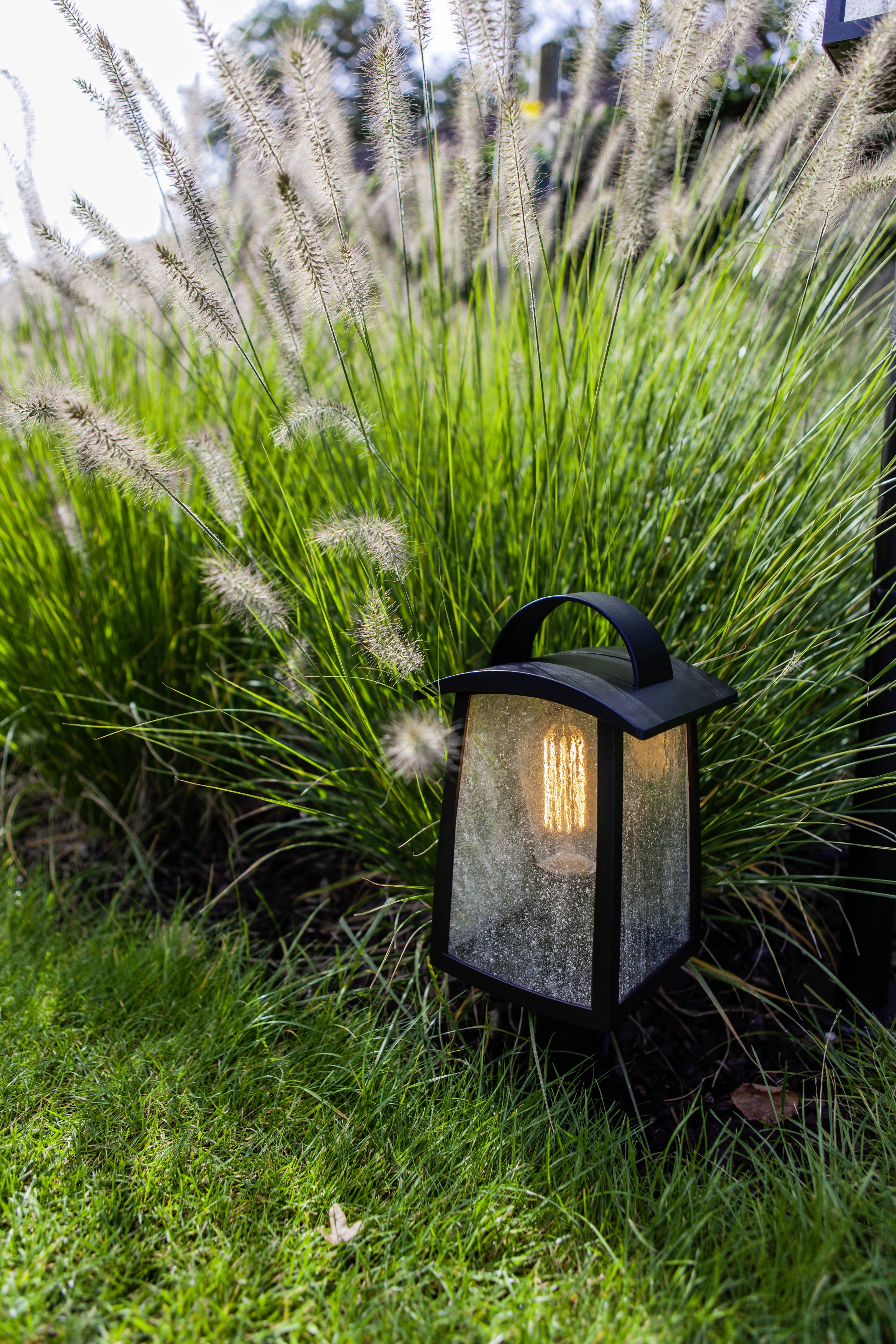 Lutec 7273602012 KELSEY Außenstandleuchte E27 40W Schwarz