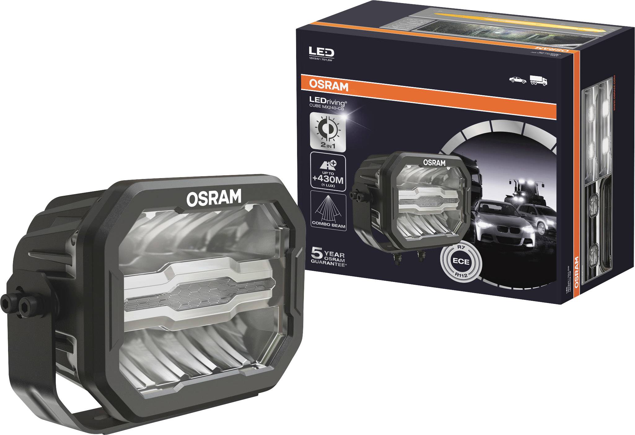 Osram Automotive Fernscheinwerfer LEDDL113-CB LEDDL113-CB LED vorne (L x B x H) 134 x 241 x 169mm