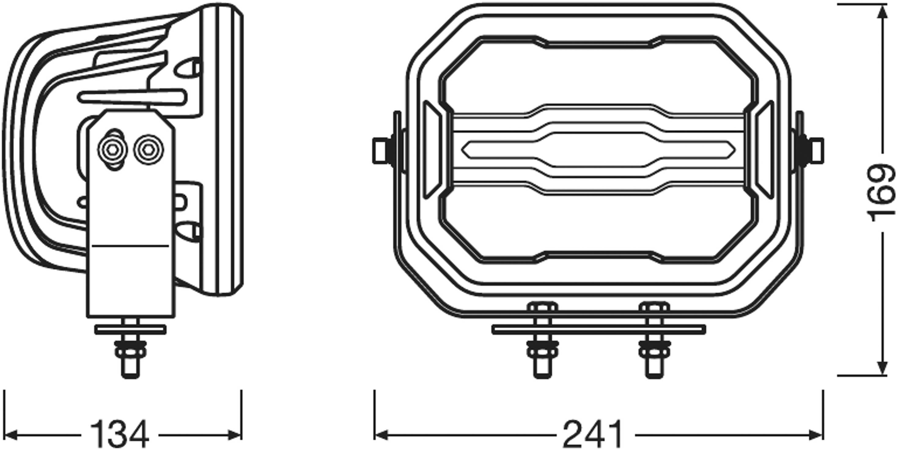 Osram Automotive Fernscheinwerfer LEDDL113-CB LEDDL113-CB LED vorne (L x B x H) 134 x 241 x 169mm