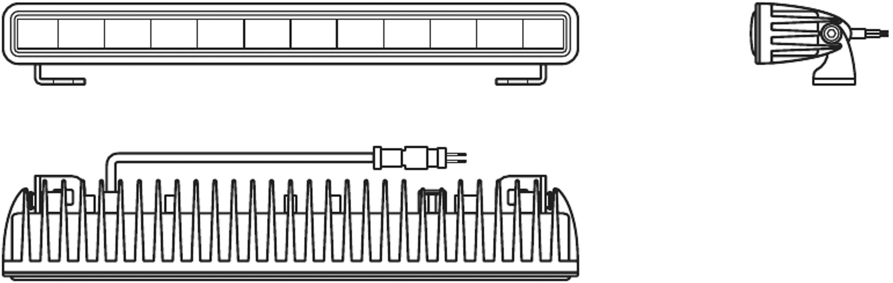 OSRAM Fernscheinwerfer LEDDL106-CB LEDDL106-CB LED vorne (L x B x H) 38 x 350 x 61.5 mm