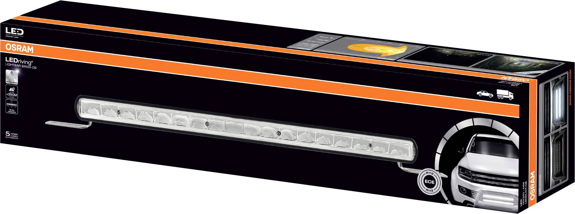 OSRAM Fernscheinwerfer LEDDL107-CB LEDDL107-CB LED vorne (L x B x H) 38 x 556 x 61.5 mm