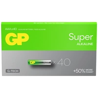GP Super Micro (AAA)-Batterie Alkali-Mangan 1.5V 40St. GP Super Micro (AAA)-Batterie Alkali-Mangan 1.5V 40St.