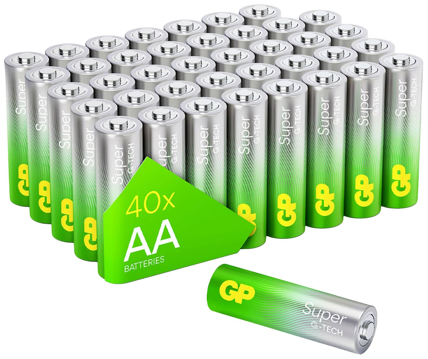 GP Super Mignon (AA)-Batterie Alkali-Mangan 1.5 V 40 St.