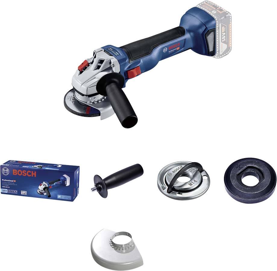 Bosch Professional GWS 18V-10 06019J4002 Akku-Winkelschleifer 125 mm ohne Akku, ohne Ladegerät 18 V
