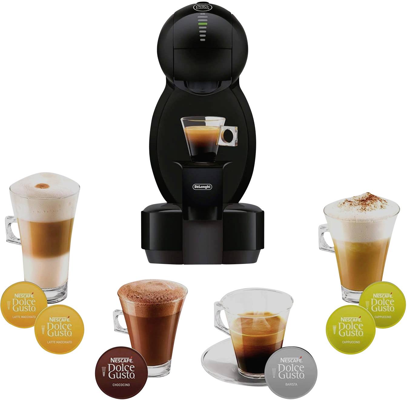DeLonghi EDG 355.B1 NESCAFÉ Dolce Gusto Colors Kaffeemaschine Schwarz