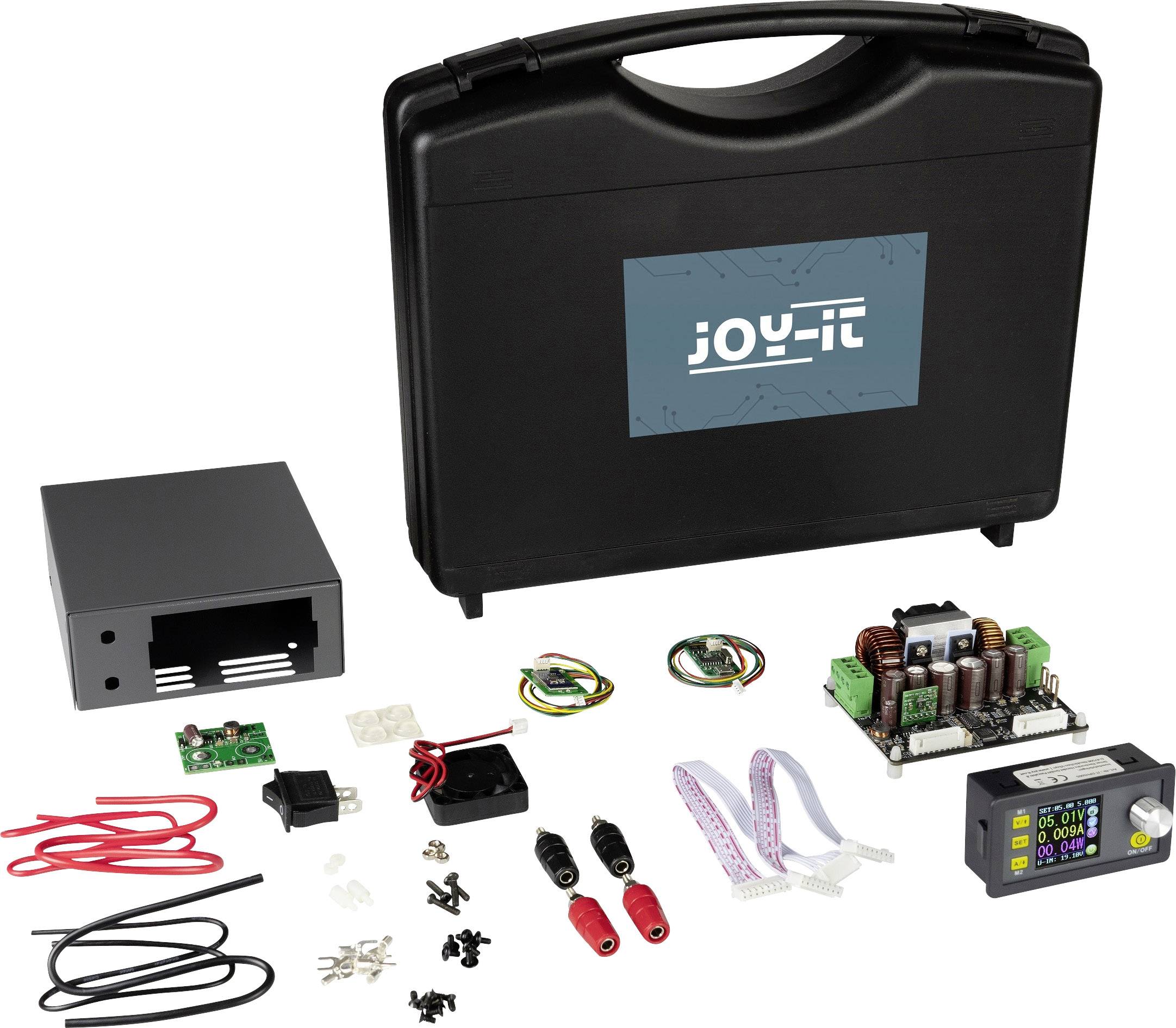 Joy-it Labornetzgerät, Step Up/ Step Down 0 - 50V 0 - 5A 250W USB, Schraubklemme, Bluetooth® fernsteuerbar, programmierbar