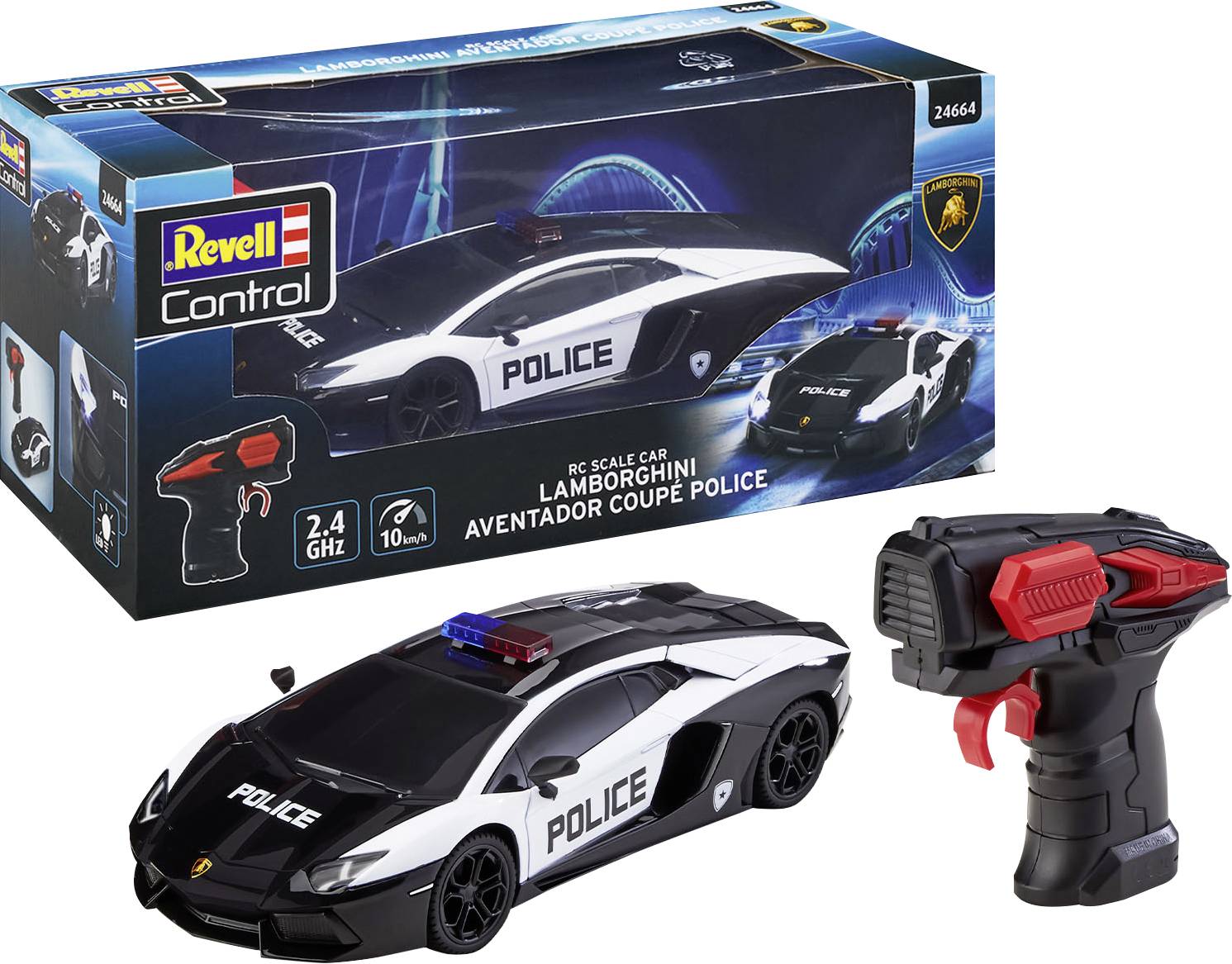 Revell 24664 Lamborghini Aventador Police RC Einsteiger Modellauto