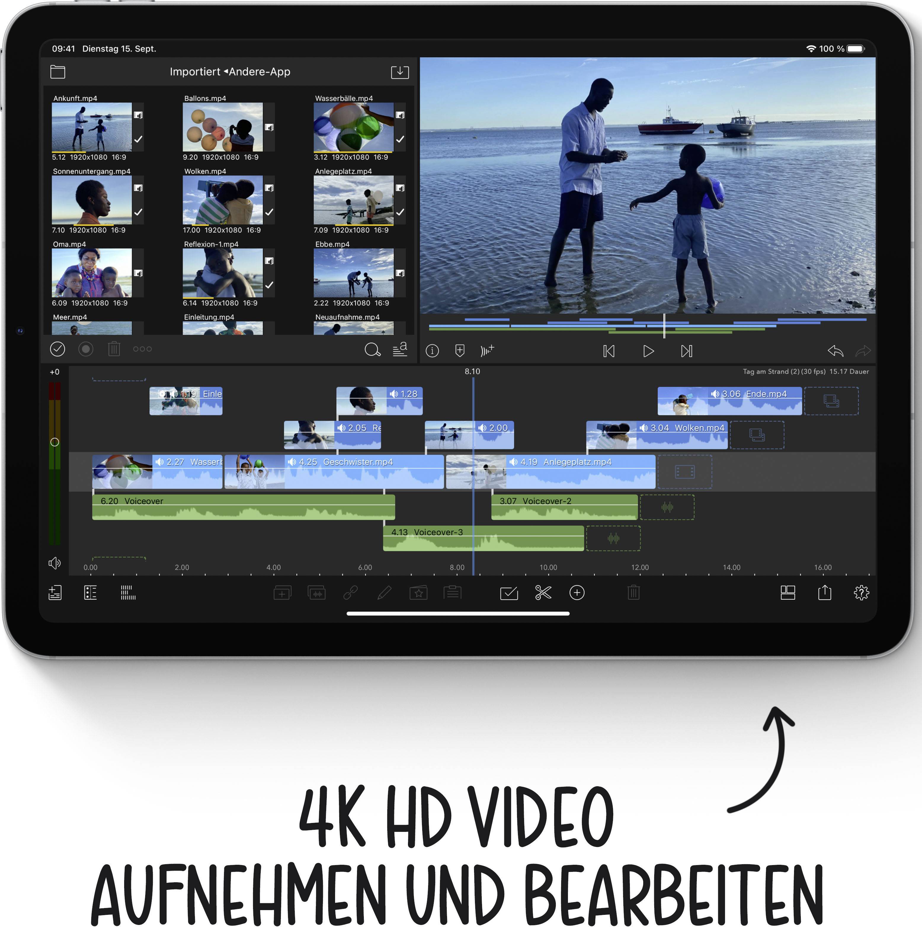 Apple iPad Air 10.9 (4. Generation) WiFi 256GB SkyBlue 27.7cm (10.9 Zoll) 2360 x 1640 Pixel