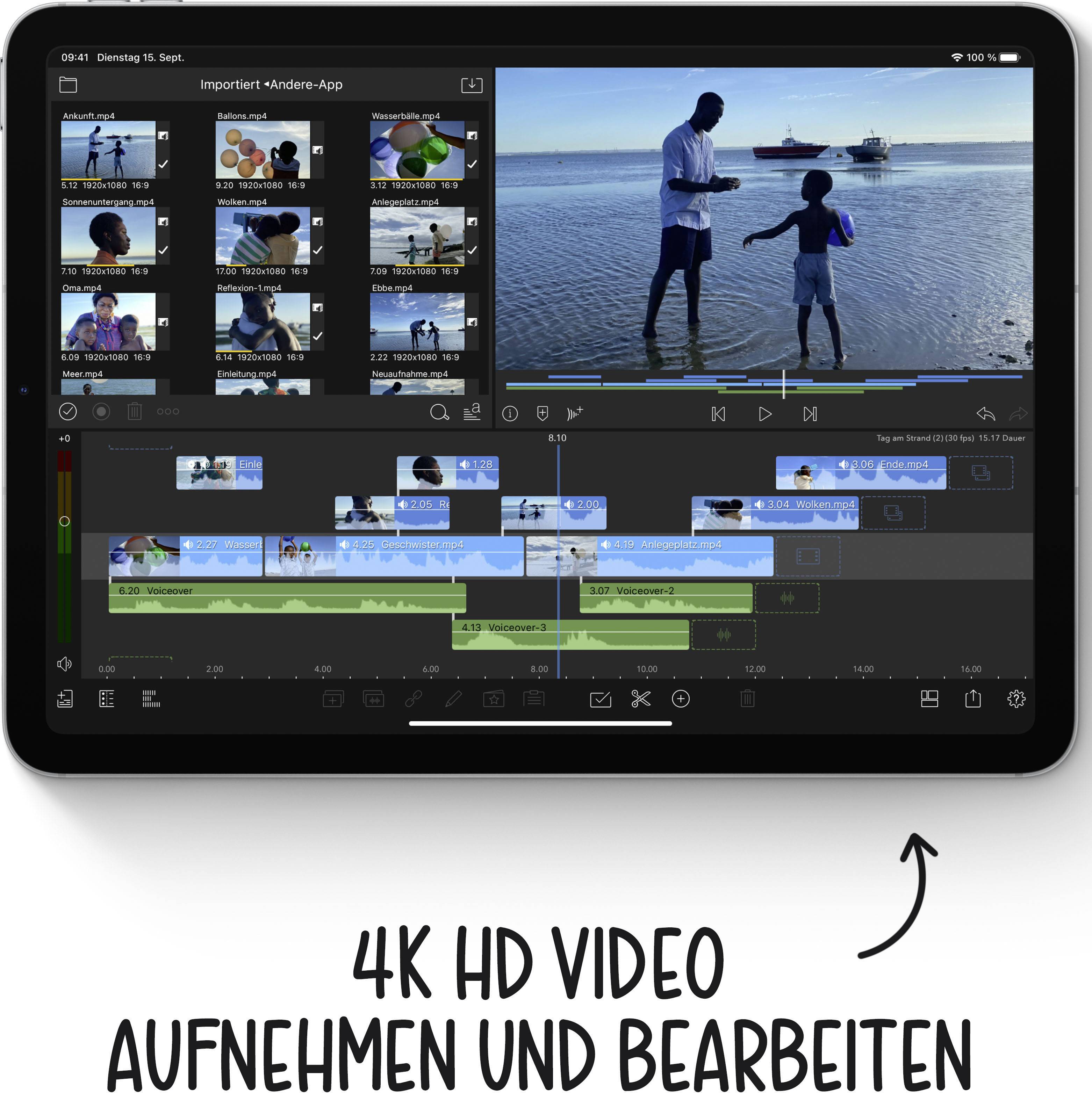 Apple iPad Air 10.9 (4. Generation, 2020) WiFi + Cellular 64 GB Spacegrau 27.7 cm (10.9 Zoll) 2360 x 1640 Pixel