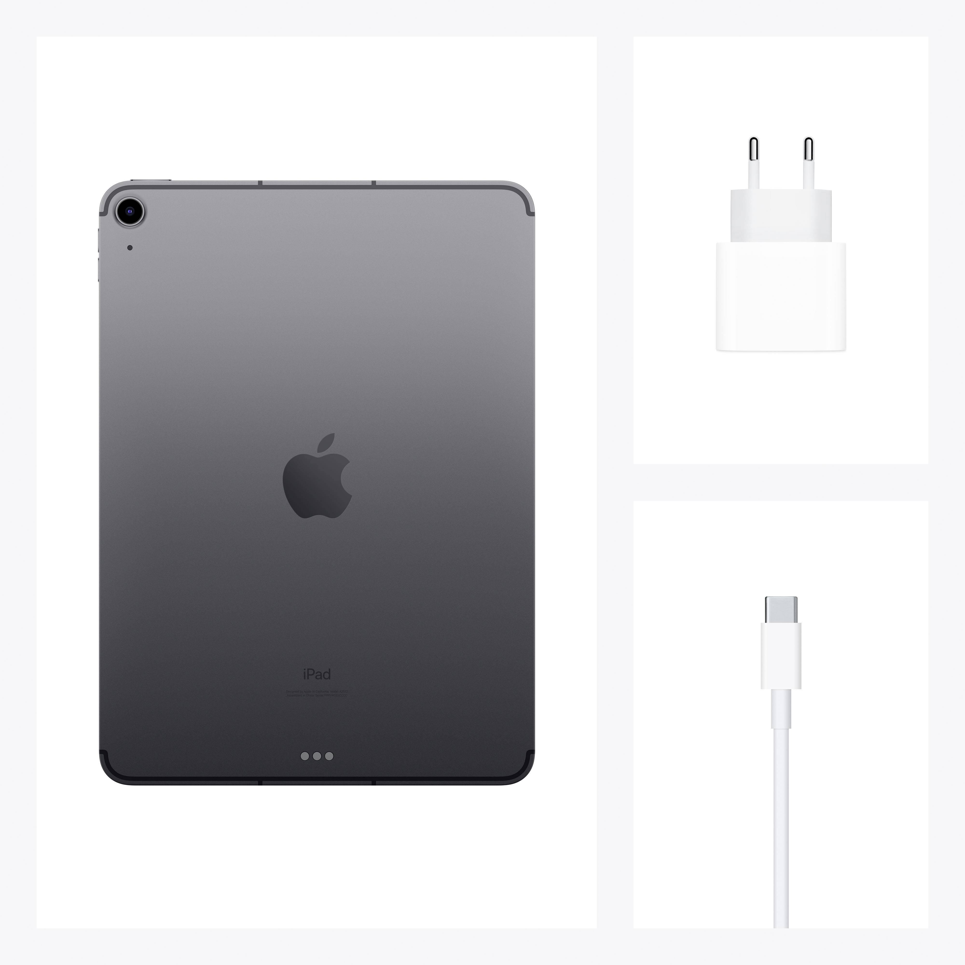 Apple iPad Air 10.9 (4. Generation, 2020) WiFi + Cellular 64 GB Spacegrau 27.7 cm (10.9 Zoll) 2360 x 1640 Pixel