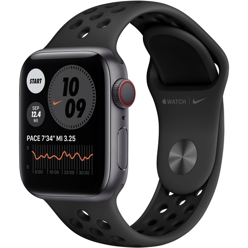 Apple Watch Series 6 Nike Edition GPS 40 mm boîtier en aluminium gris sidéral bracelet de sport noir anthracite