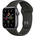 Apple Watch SE GPS 40 mm Aluminiumgehäuse Space Grau Sportarmband Schwarz