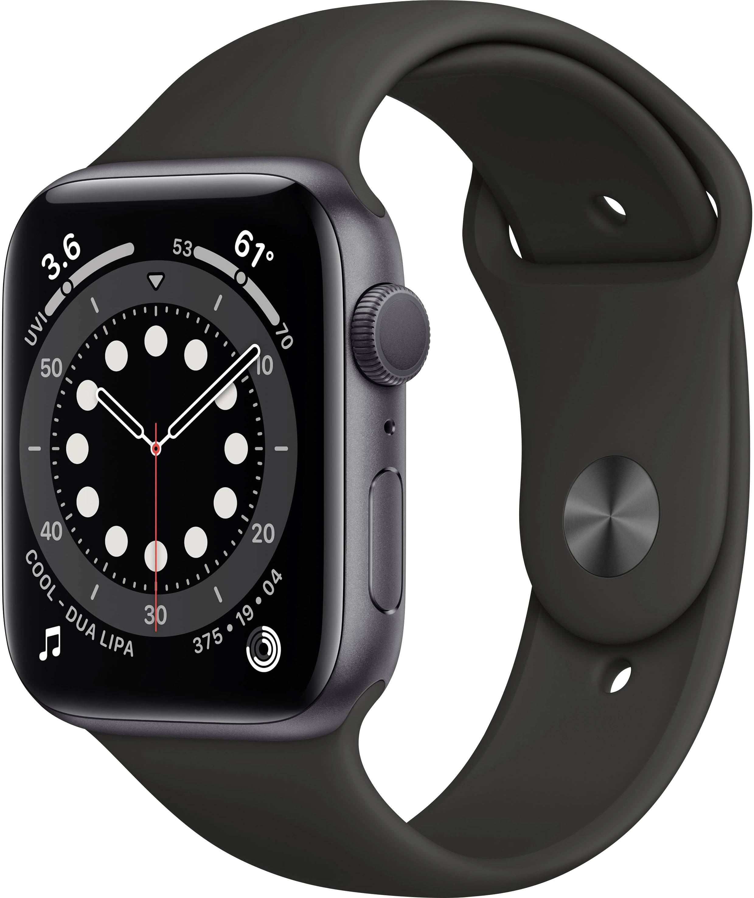 Apple Watch Series 6 GPS 44 mm Aluminiumgehäuse Space Grau 