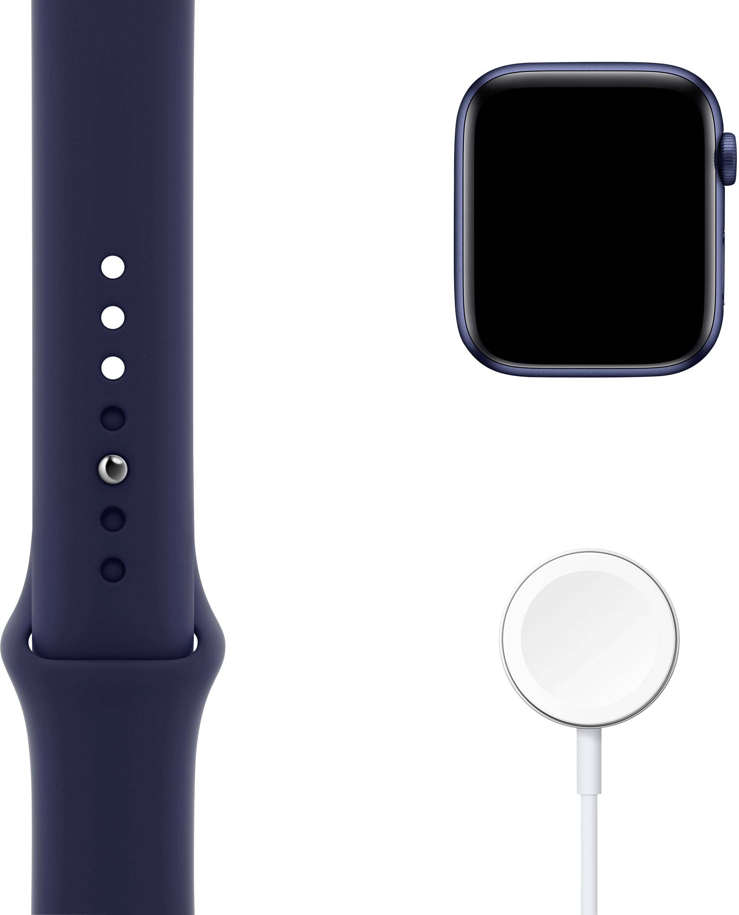 Apple Watch Series 6 GPS + Cellular 44 mm Aluminiumgehäuse Blue Sportarmband Deep Navy
