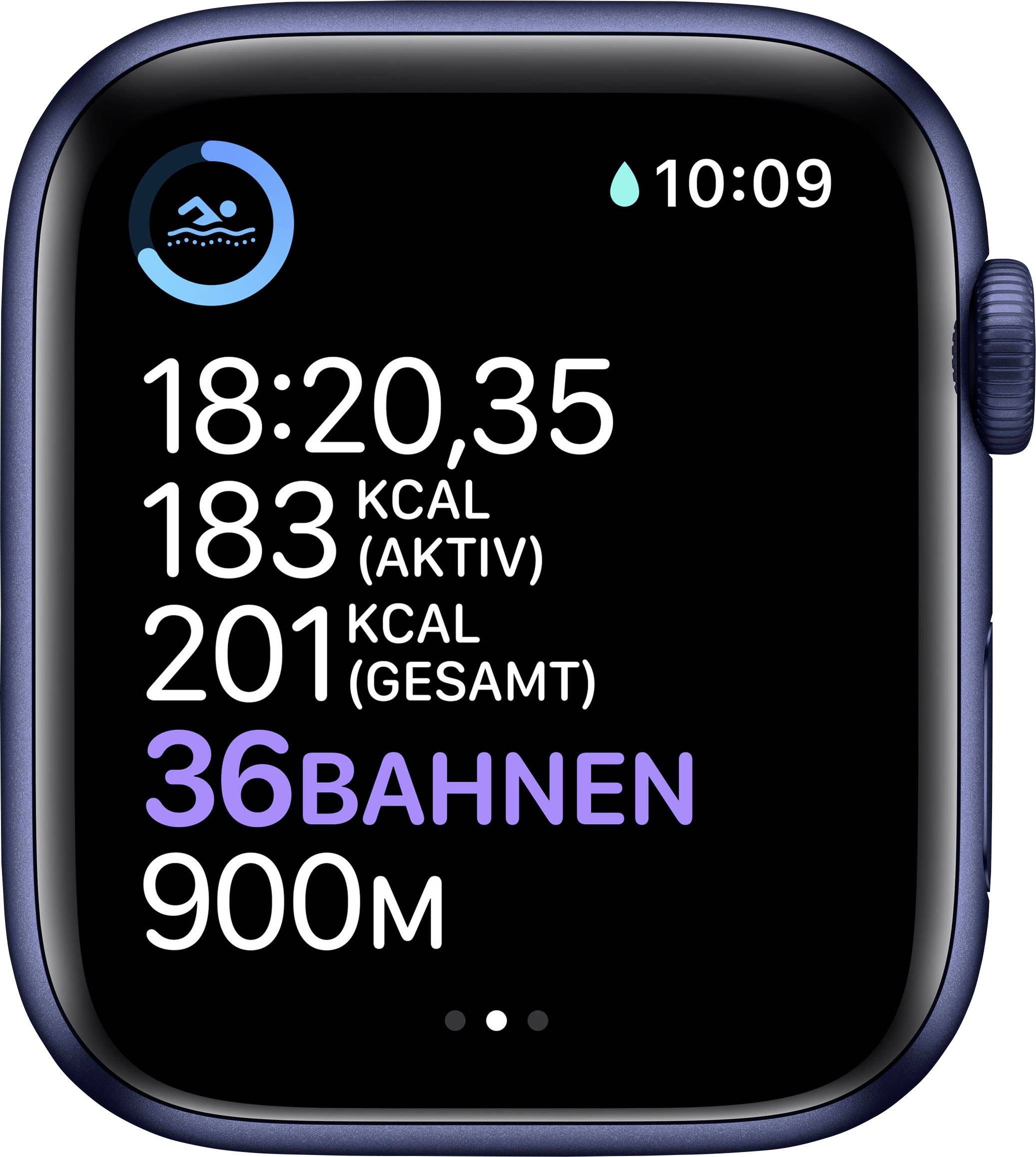 Apple Watch Series 6 GPS + Cellular 44 mm Aluminiumgehäuse Blue Sportarmband Deep Navy