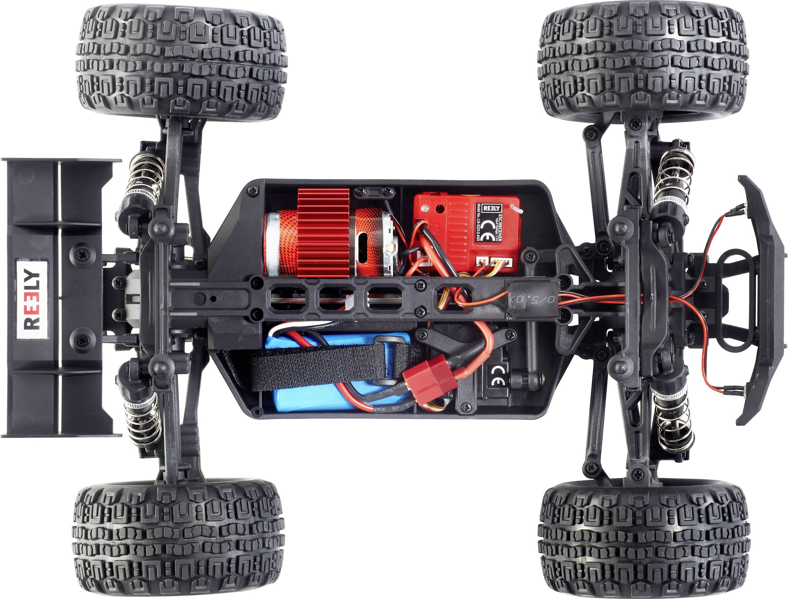 Reely Jovage 4x4 Orange, Weiß Brushed 1:16 RC Einsteiger Modellauto Elektro Truggy Allradantrieb (4WD) RtR 2,4GHz Inkl. Akku und