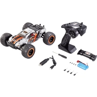 Reely Jovage 4x4 Orange, Weiß Brushed 1:16 RC Einsteiger Modellauto Elektro Truggy Allradantrieb (4WD) RtR 2,4GHz Inkl. Akku und Reely Jovage 4x4 Orange, Weiß Brushed 1:16 RC Einsteiger Modellauto Elektro Truggy Allradantrieb (4WD) RtR 2,4GHz Inkl. Akku und