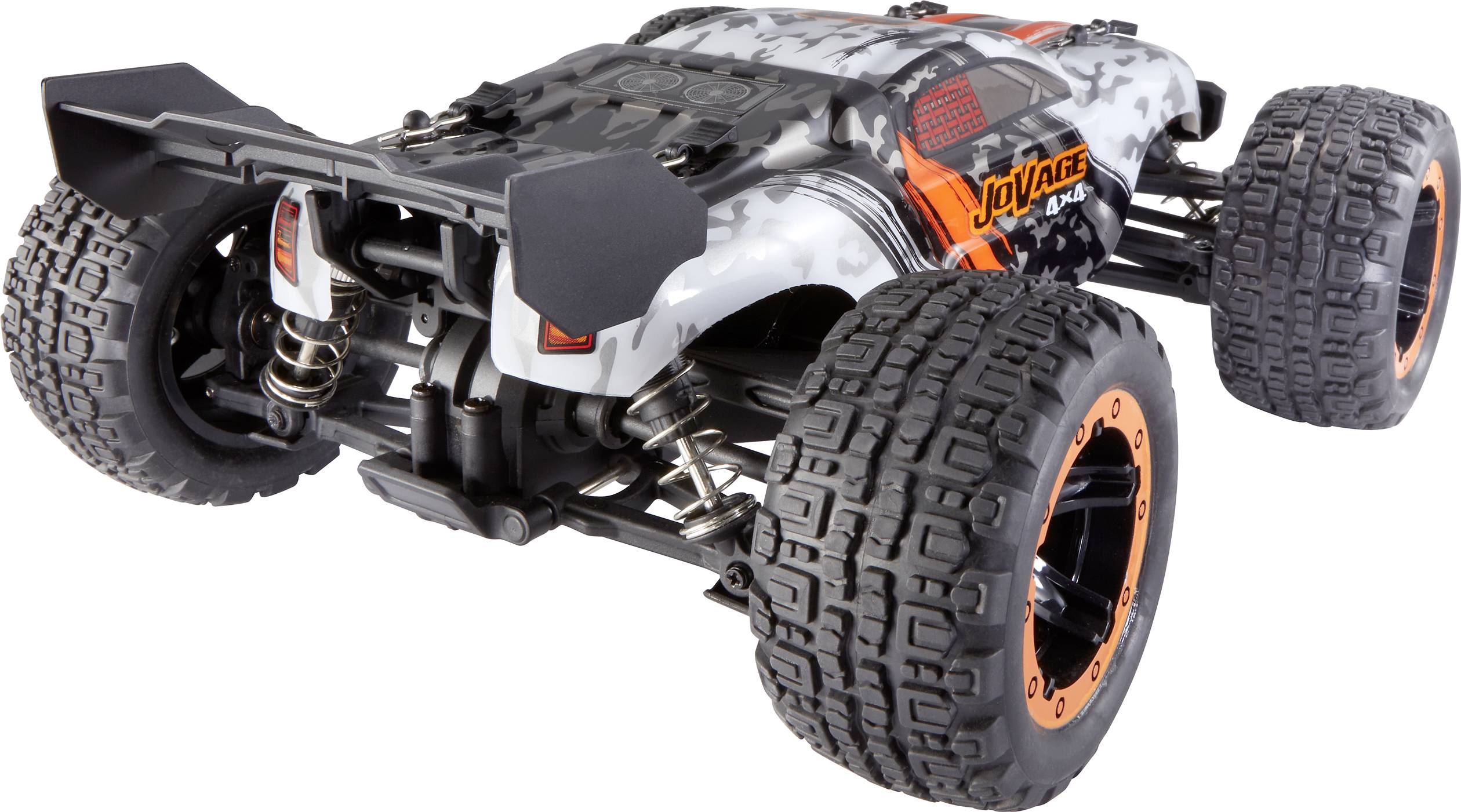 Reely Jovage 4x4 Orange, Weiß Brushed 1:16 RC Einsteiger Modellauto Elektro Truggy Allradantrieb (4WD) RtR 2,4GHz Inkl. Akku und