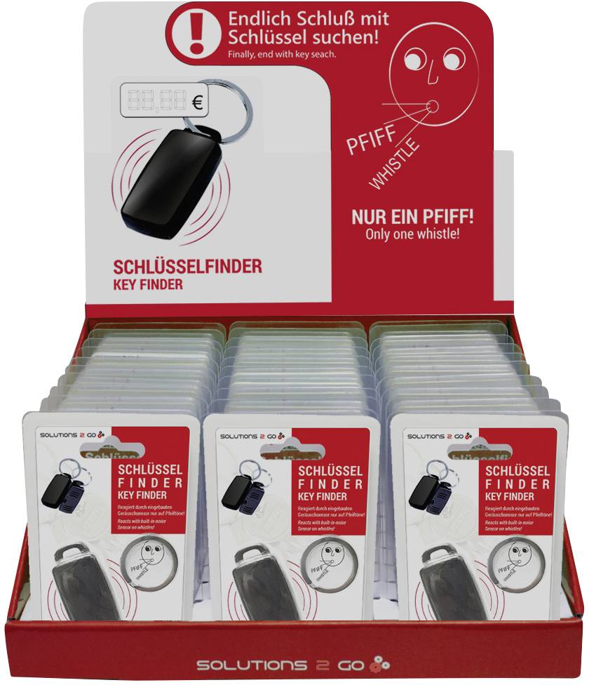 SOLUTIONS2GO Schlüsselfinder Schwarz