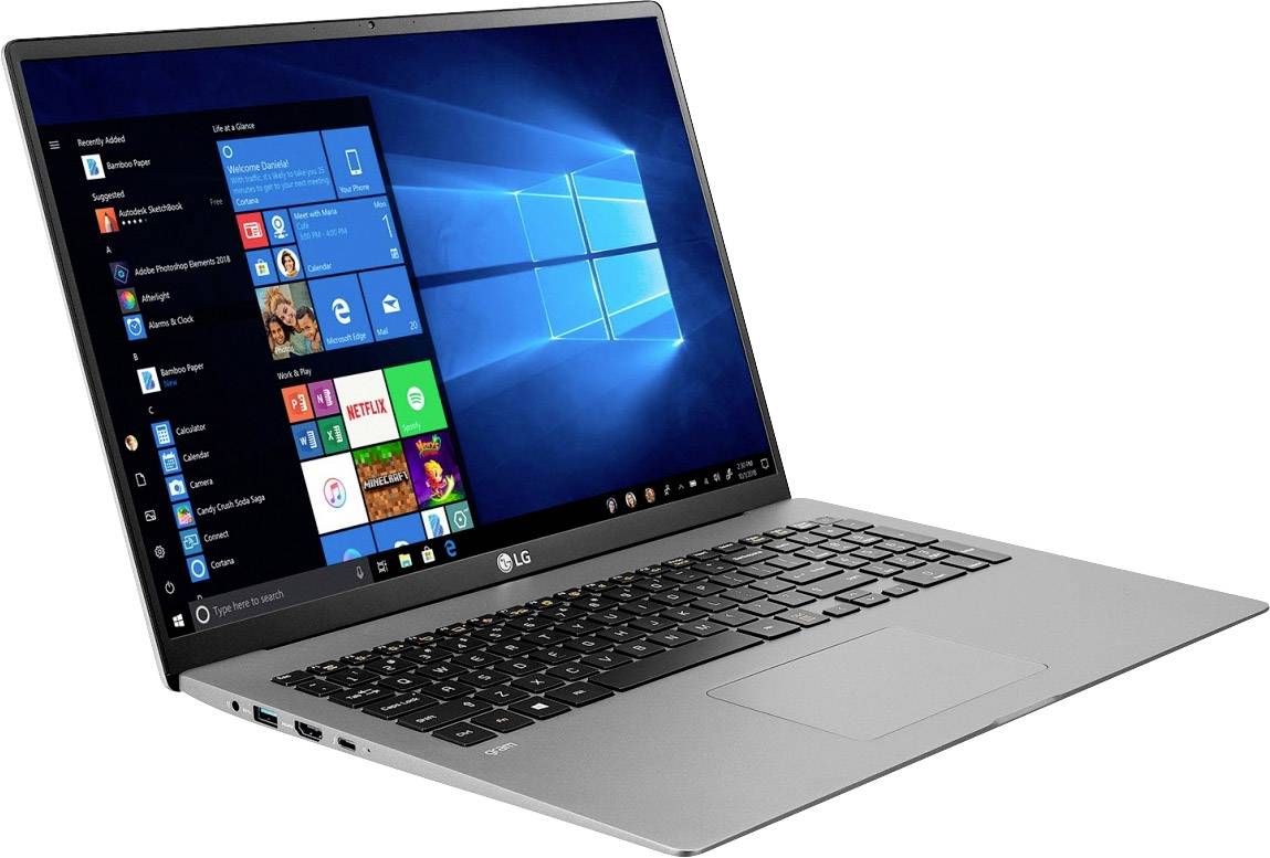 LG Electronics Notebook Gram 17 17Z90N 43.2cm (17 Zoll) WQXGA Intel® Core™ i7 i7-1065G7 16GB RAM 1TB SSD Intel Iris Plus Graphics