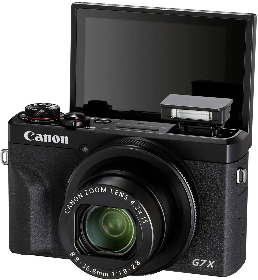 Canon PowerShot G7 X Mark III Digitalkamera 20.1 Megapixel Schwarz 4K-Video, Full HD Video, Bluetooth